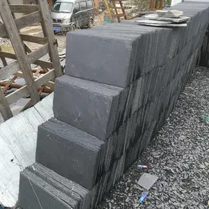 厂家供应600*300木结构屋面石瓦板 园林景观建筑房顶石材装饰瓦片