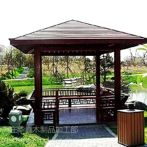 无锡防腐木樟子松凉亭 太仓葡萄架围栏地板 南通花架花箱 常熟户外木制品 施工工艺