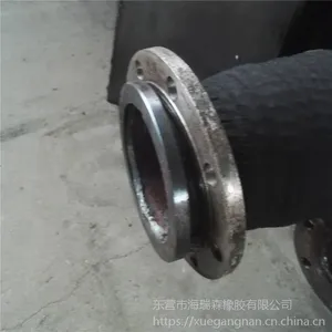 厂家直销天然橡胶 厂家定制带法兰低压埋吸胶管口径齐全法兰钢丝管 150mm-1200mm
