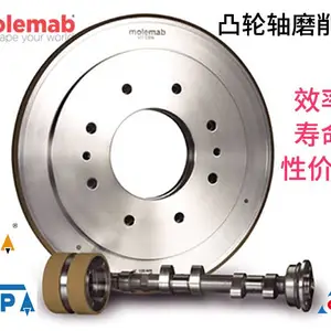 定制曲轴磨陶瓷结合剂CBN砂轮进口陶瓷CBN立方氮化硼超硬砂轮