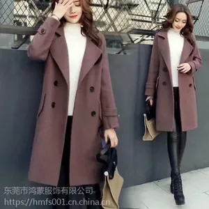呢子外套2017女装秋冬新款呢外套大衣地摊双面呢羊绒大衣清仓