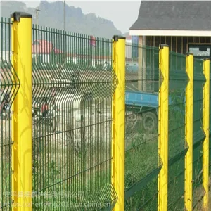 桃型柱护栏网 振鼎 厂家直销 桃型柱护栏网 别墅小区铁丝防护网隔离网 别墅低碳铁丝 浸塑桃型柱护栏
