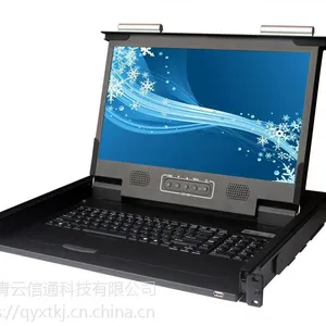 高清大屏KVM切换器21寸24寸青云易达AK-2108V8口16口1U机架式