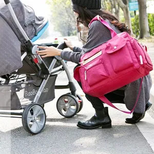 定做生产妈咪包多功能斜跨定制批发妈妈包大容量孕妇包母婴外出包袋套装