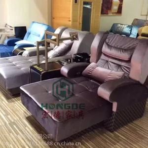 宏德家具HD-55电动水疗沙发带19寸电视机一体水疗休息厅沙发定做厂家