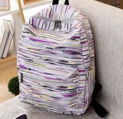 厂家直销12安全棉帆布印条纹,密度43*26,幅宽150cm,箱包手袋鞋子用布