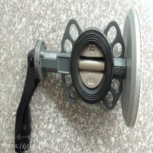 卡一阀门D71X-10/16手动对夹蝶阀铸铁铸钢不锈钢蝶阀