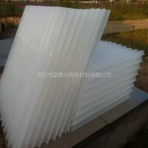 深圳蓝泰兴自来水厂沉淀池斜管PP六角蜂窝斜管填料污水池过滤除泥