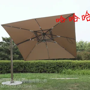馨宁居户外休闲偏转大罗马伞旋转伞灯光伞大型太阳伞户外遮阳伞花园伞庭院伞