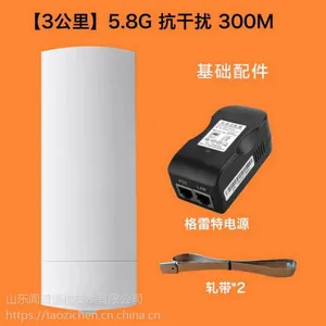 5.8G 300M羚科工程款网桥 高通芯 2公里 电梯 大场地专用