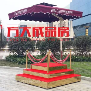 售楼部保安站岗台订做 站岗台价格 带伞站岗台