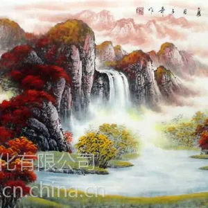 墨德轩名家纯手绘书法风景人物山水国画装裱装饰画酒店办公室家庭挂画定制(厂家直销)