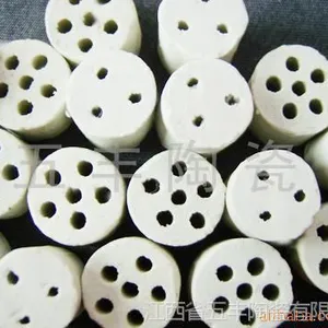 供应惰性氧化铝瓷柱  开孔瓷柱