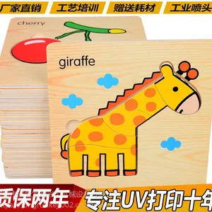 汕头澄海区塑料木制玩具UV打印机 塑料玩具彩印机 木制拼图印花机