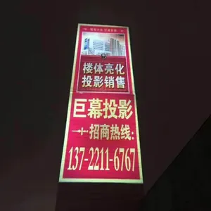 供应楼宇广告投影灯_户外楼体墙体投影_建筑投影亮化设计_山体亮化投影_上海星迅