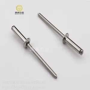 现货供应开口型扁圆头不锈钢抽芯铆钉gb12618开口圆头不锈钢拉钉