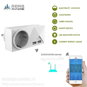 Wifi智能插座可在任何地方控制你的设备与Alexa和Google一起工作