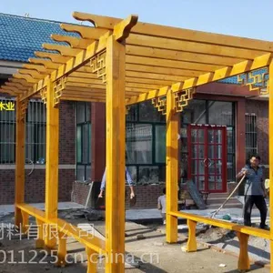 制作防腐木降低成本15517173337周口木屋 花架施工