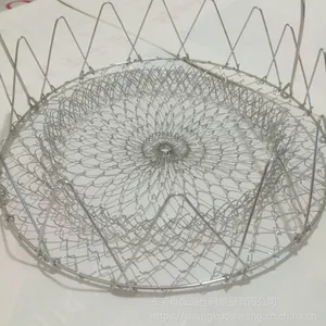 2017新款不锈钢油炸篮 不锈钢厨师篮可定做双耳篮厂家直销