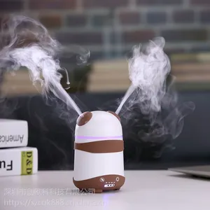 创意双雾超声波香薰机 便携式办公加湿器
