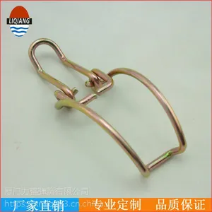 厂家直销非标镀彩锌弹簧卡扣 力强卡簧加工定做