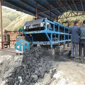 水衡电镀污水处理设备 橡胶带式真空过滤机 带式脱水设备