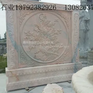 花岗岩浮雕壁画雕刻/石雕照壁/石雕九龙壁/校园浮雕文化墙
