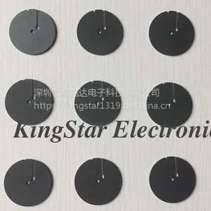 KR28*Φ2.0*1.0锰锌铁氧体无线充电隔磁片圆片带内孔带线槽厂家直销深圳