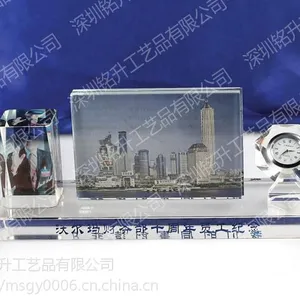 精美水晶摆件 水晶笔筒三件套 兰州水晶工艺礼品