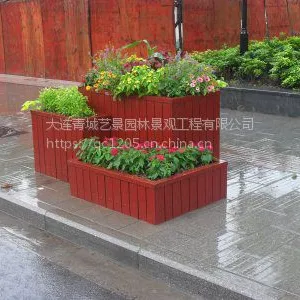 大连花箱、花箱加工厂、木质花箱