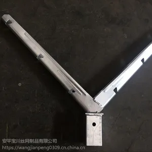 刺绳支臂 锌钢机场护栏刺绳架 护栏叉叉
