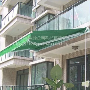 定制伸缩雨棚 遮阳棚 雨篷 电动天幕 手摇棚阳台别墅 法式蓬