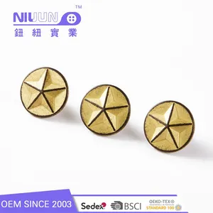 专业定制厂家直销批发五金纽扣 服装箱包辅料用五金纽扣 省内包邮