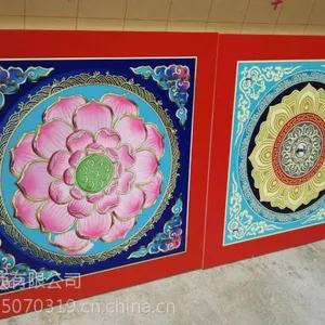 南古古建寺庙佛堂酒店花艺浮雕艺术吊顶