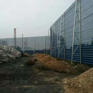 润邦 供应 镀锌板抑尘网 圆孔 港口挡风墙 河北 煤矿防风网 三峰 喷塑 可施工