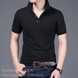 男士短袖P0L0衫 外贸纯棉工作服定制 企业公司活动个性Polo文化衫翻领T恤定制