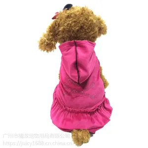 欧美热卖宠物衣服 天鹅绒蛋糕裙 淑女宠物裙子宠物狗衣服泰迪狗服