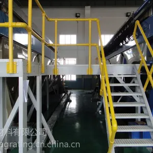 力驰玻璃钢平台-玻璃钢型材框架结构-设备平台及检修平台