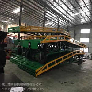 厂家直销叉车装卸坡道8吨10米移动式登车桥 装卸台价格