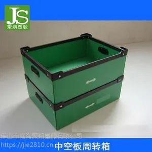 pp中空板广告牌(图),佛山聚朔中空板塑料箱,工厂周转箱