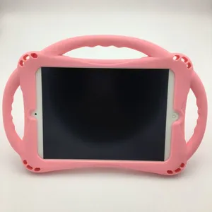 苹果9.7寸ipad air/air2/pro9.7/2017ipad保护套,硅胶全包边,带支架支撑