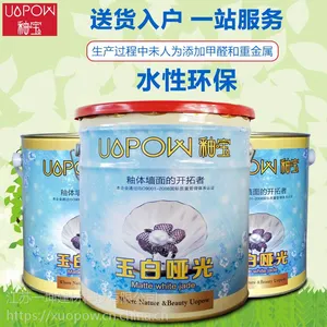 釉宝防水抗酸耐碱耐擦洗墙面涂料 玉白UP-1911Y哑光白釉
