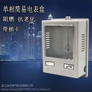 简易式塑料电子电表箱 阻燃单相1户家用型明装挂墙 不带回路无锁