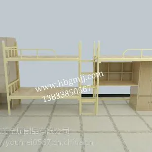 鞍山学生铁架双层床学生铁架床上下铺高低床优美生产厂家