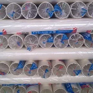 厂家批量供应 PVC-U排水管 优质PVC水管自来水管材冷热水管道