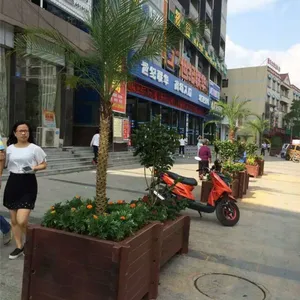 批发生产 钢筋水泥 仿木组合花箱 防腐不变形