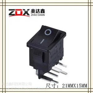 深圳厂家直销90度弯脚船型开关21X15ZDX-6213-BB
