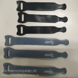 厂家直销 尼龙魔术贴扎带 彩色电压扎带 数据线T型反扣背靠背扎带