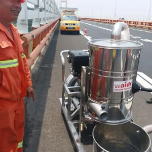 道路抢修配套用威德尔无线式汽油机工业吸尘器吸小石子颗粒物用