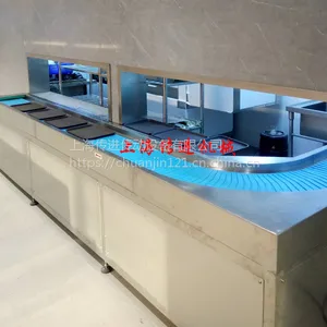 传进牌优质餐盘输送机,链片餐盘输送机